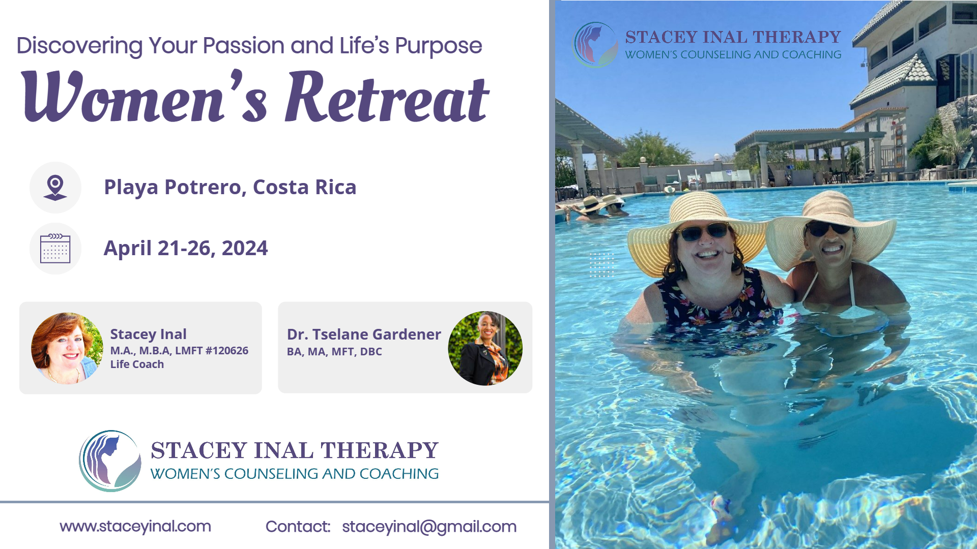 Women's Retreat in April 21-26, 2024 at Playa Potrero, Costa Rica